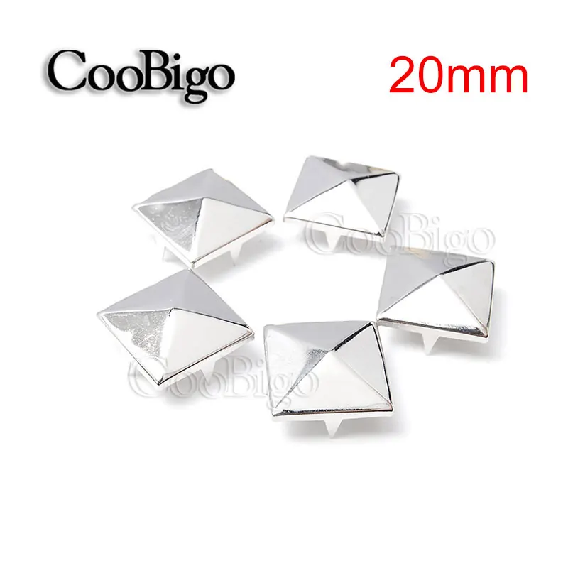 10pcs 20mm Pyramid Studs Rivets Spike Nailheads Punk Rock Leathercraft DIY Bracelets Clothes Bag Shoes Belt Apparel Accessories
10pcs 20mm Pyramid Studs Rivets Spike Nailheads Punk Rock Leathercraft DIY Bracelets Clothes Bag Shoes Belt Apparel Accessories
