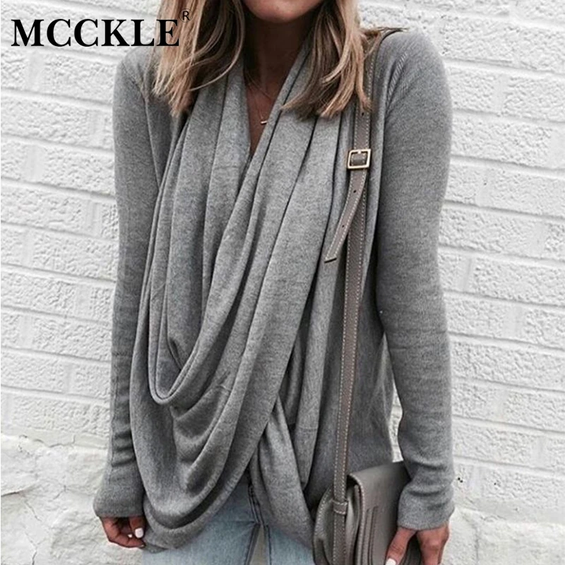 Women Heap Collar Long Sleeve Blouse 2019 Spring Crossed Irregular Solid Pullover Female Casual Blouse Tops Plus Size
Women Heap Collar Long Sleeve Blouse 2019 Spring Crossed Irregular Solid Pullover Female Casual Blouse Tops Plus Size