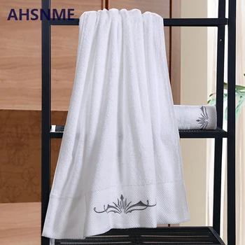 AHSNME super wholesale white 100% cotton towel silver logo 80x160cm weight 800g embroidery can be customized LOGO pattern
AHSNME super wholesale white 100% cotton towel silver logo 80x160cm weight 800g embroidery can be customized LOGO pattern