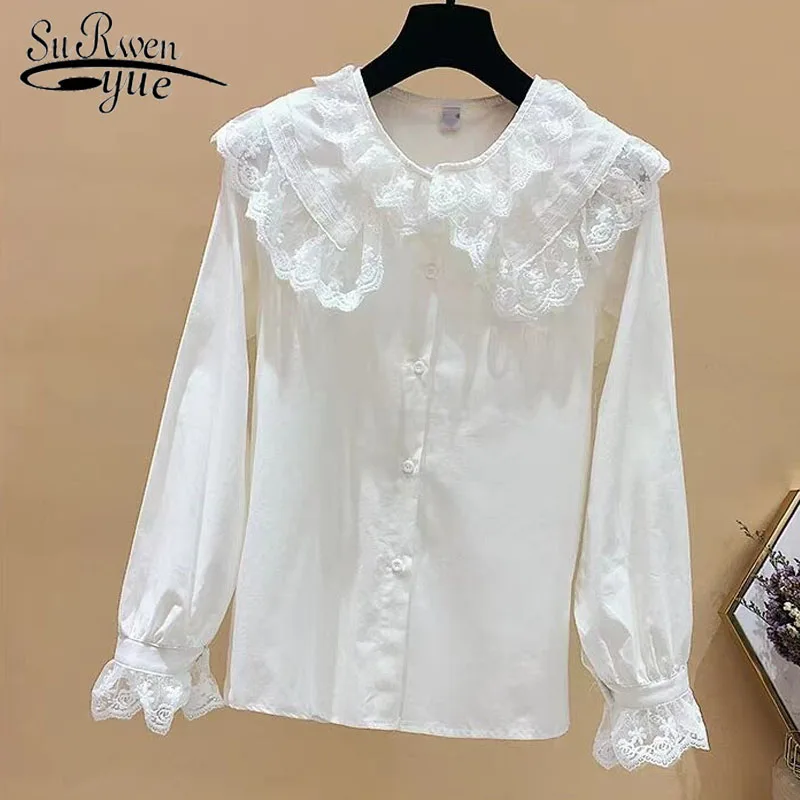 Women 2019 spring fashion blouse shirt long sleeve cotton womens tops and blouses lace collar women shirts blusas female 2155 50
Women 2019 spring fashion blouse shirt long sleeve cotton womens tops and blouses lace collar women shirts blusas female 2155 50
