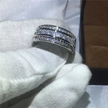 Unique Engagement Wedding Band Rings for men silver color AAAAA zircon Stone White Gold Filled male Party ring jewelry
Unique Engagement Wedding Band Rings for men silver color AAAAA zircon Stone White Gold Filled male Party ring jewelry