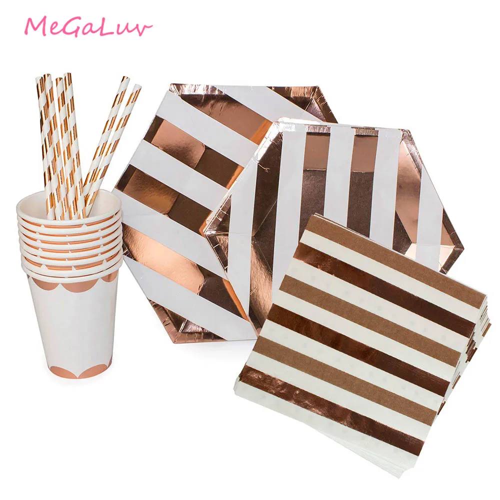 30th 40th 50th Birthday Party Tableware Rose Gold Cups Paper Plates Napkins Straws Dessert Plates Dinner Plates Party Supplies
30th 40th 50th Birthday Party Tableware Rose Gold Cups Paper Plates Napkins Straws Dessert Plates Dinner Plates Party Supplies