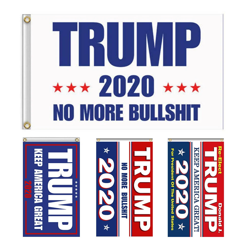 

2020 Donald Trump Banner Flags for the USA President Re-Election of America Car Stickers Baseball HatsNational Flag Decoration