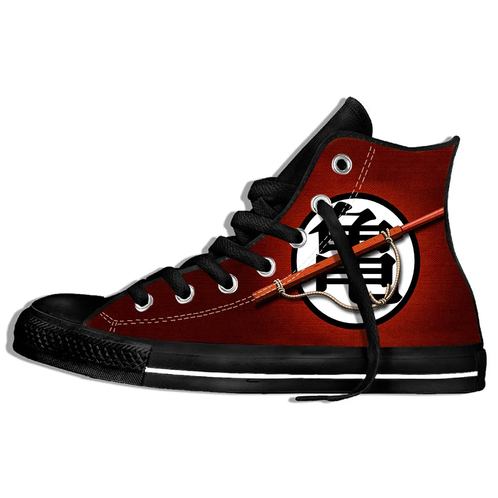 Anime Dragon Ball Z Mens High-top Vulcanized Shoes Print Canvas for Boys Autumn Sneaker Shoe | Спорт и развлечения