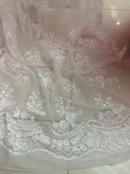 sexy french net with sequin paillette LJY-11215 white embroidery mesh tulle lace fabric for wedding/evening dress/party
sexy french net with sequin paillette LJY-11215 white embroidery mesh tulle lace fabric for wedding/evening dress/party