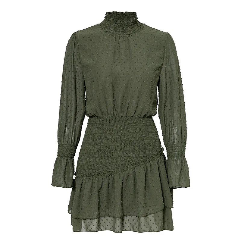 Turtleneck Polka Dot Flounce Dress Women Long Sleeve Polka Dot Retro Dress Red Party Casual Ruched Dresses 2019 Autumn GRNSHTS
Turtleneck Polka Dot Flounce Dress Women Long Sleeve Polka Dot Retro Dress Red Party Casual Ruched Dresses 2019 Autumn GRNSHTS