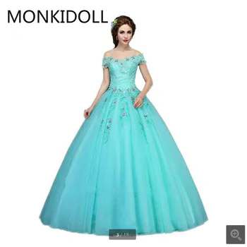 2017 new arrival sky blue ball gown off the shoulder v neck prom dress lace appliques beaded crystals princess fashion prom gown
2017 new arrival sky blue ball gown off the shoulder v neck prom dress lace appliques beaded crystals princess fashion prom gown