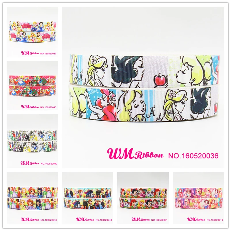 Q&N ribbon 10 yards 22mm 160506019 princess printed grosgrain ribbons DIY handmade webbing for hairbows
Q&N ribbon 10 yards 22mm 160506019 princess printed grosgrain ribbons DIY handmade webbing for hairbows
