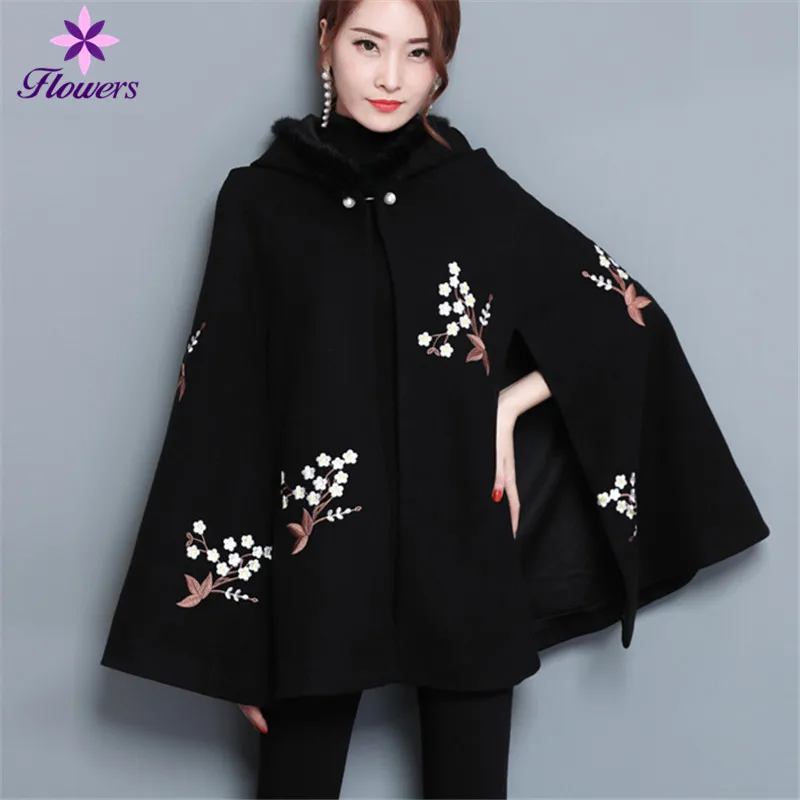 New High Quality Autumn Hooded Winter poncho Women Plus Size Sleeveless Poncho Loose Embroidery Elegant Womens cape poncho Coat
New High Quality Autumn Hooded Winter poncho Women Plus Size Sleeveless Poncho Loose Embroidery Elegant Womens cape poncho Coat