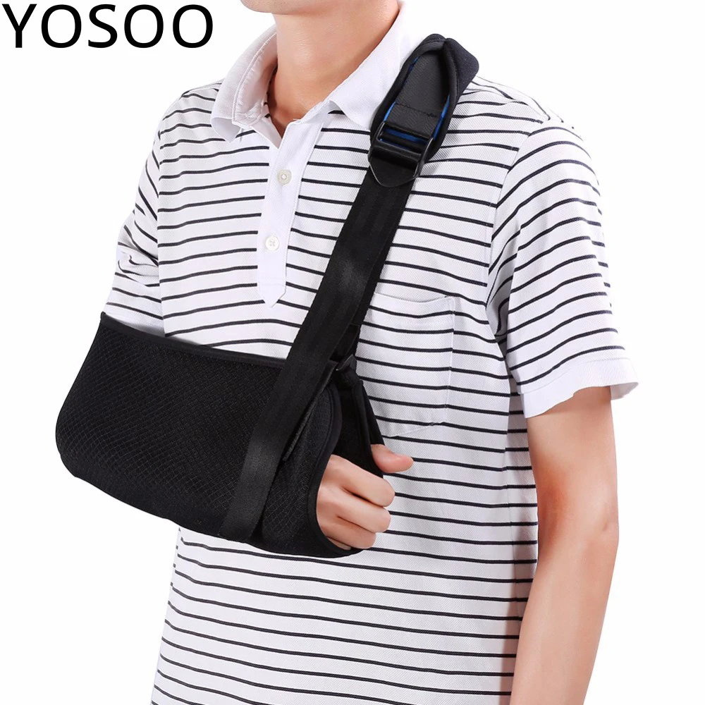 Adjustable Universal Arm Sling Shoulder Supports Padded Strap For Adults Unisex Black Arm Shoulder Protector Braces Pain Relief
Adjustable Universal Arm Sling Shoulder Supports Padded Strap For Adults Unisex Black Arm Shoulder Protector Braces Pain Relief