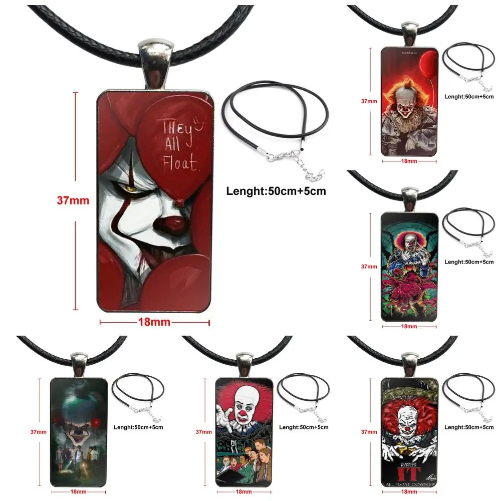 For Schoolgirl Maxi It Pennywise Clown Horror Black Necklace Fashion Long Chain With Rectangle Necklace Jewelry
For Schoolgirl Maxi It Pennywise Clown Horror Black Necklace Fashion Long Chain With Rectangle Necklace Jewelry