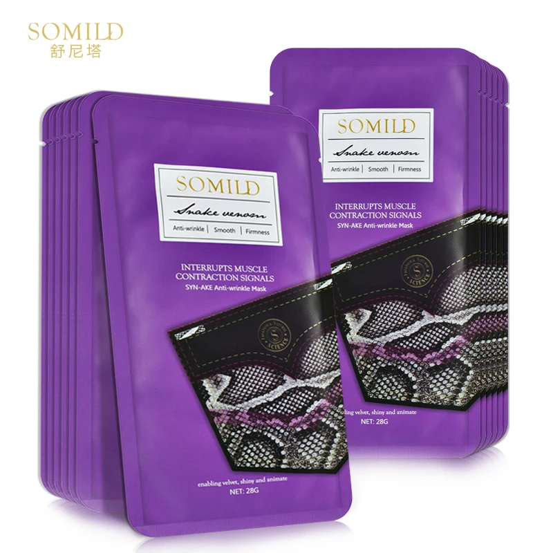 SOMILD Snake Venom Serum anti-Wrinkle Mask Moisturizing Lifting Firming Facial Masks Remove Shrink Wrinkles Anti Aging
SOMILD Snake Venom Serum anti-Wrinkle Mask Moisturizing Lifting Firming Facial Masks Remove Shrink Wrinkles Anti Aging