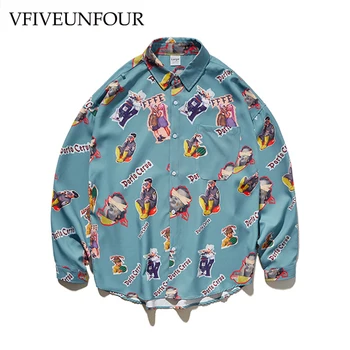 VFIVEUNFOUR Men Long Sleeve Digital Printing Oversized Hip Hop Shirts 2019 New Arrival Male Hipster Fashion Dress Shirts
VFIVEUNFOUR Men Long Sleeve Digital Printing Oversized Hip Hop Shirts 2019 New Arrival Male Hipster Fashion Dress Shirts