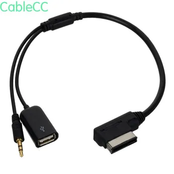 Media In AMI MDI to Stereo 3.5mm Audio & USB Female Aux Adapter Cable For Car VW AUDI 2014 A4 A6 Q5 Q7
Media In AMI MDI to Stereo 3.5mm Audio & USB Female Aux Adapter Cable For Car VW AUDI 2014 A4 A6 Q5 Q7