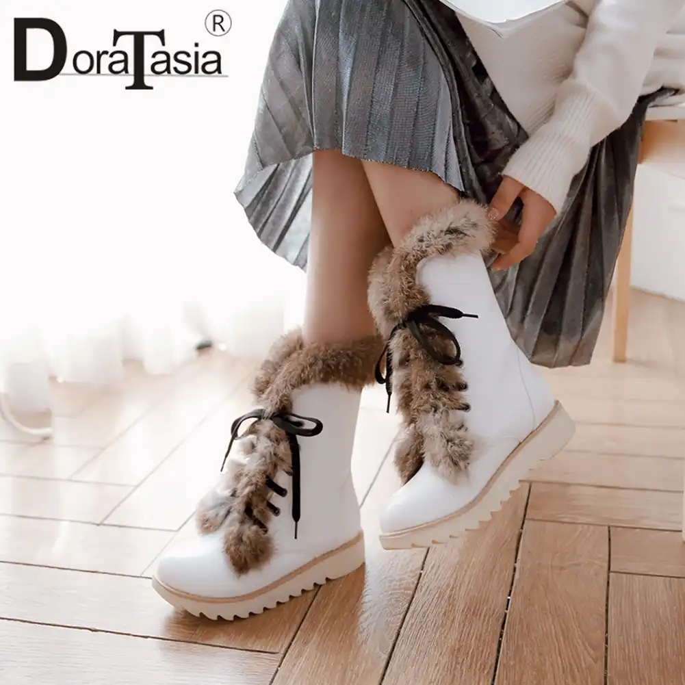 fur booties women