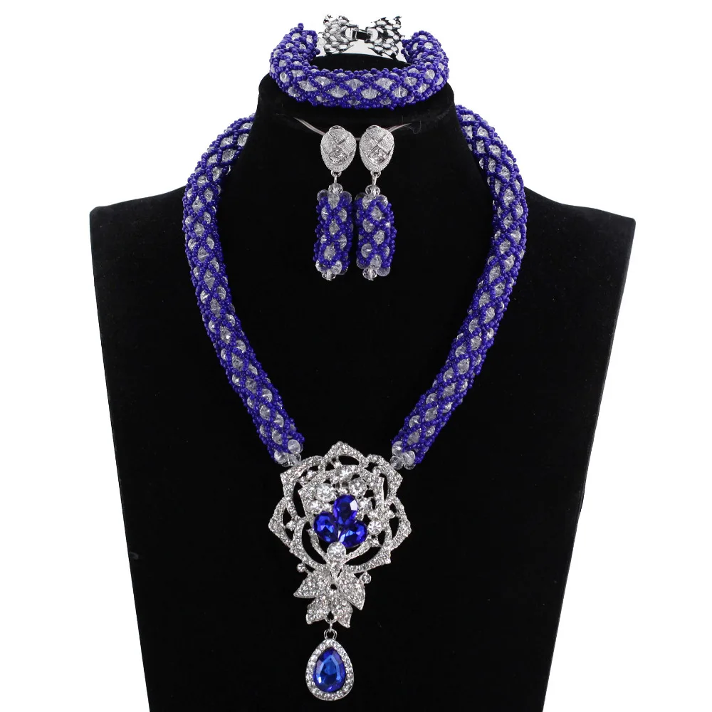 Choker Pendant Statement Necklace Set New Royal Blue Silver African Beads Jewelry Set Birthday Party Gift Free Shipping ABH606
Choker Pendant Statement Necklace Set New Royal Blue Silver African Beads Jewelry Set Birthday Party Gift Free Shipping ABH606