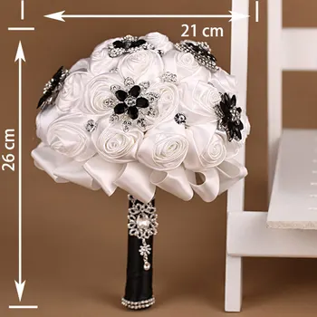 White Artificial Flower Rose Elegant Crystal Wedding Bouquet Brooch Bouquets Bridal Flowers Wedding Accessories
White Artificial Flower Rose Elegant Crystal Wedding Bouquet Brooch Bouquets Bridal Flowers Wedding Accessories
