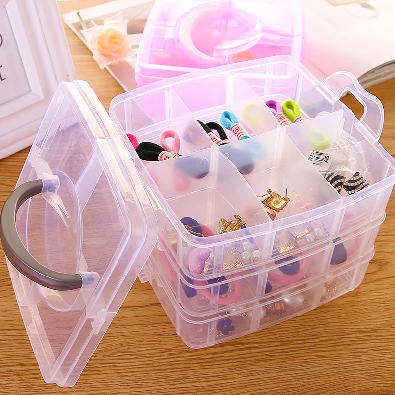 Three-layer Portable Plastic Storage Box Detachable Child Toy Finishing Organizer Bins Jewelry Makeup Toosl Container For Girls
Three-layer Portable Plastic Storage Box Detachable Child Toy Finishing Organizer Bins Jewelry Makeup Toosl Container For Girls