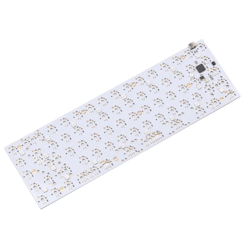 KBD65 PCB with Type-C interface support QMK firmware for Custom 65% mechanical keyboard
KBD65 PCB with Type-C interface support QMK firmware for Custom 65% mechanical keyboard