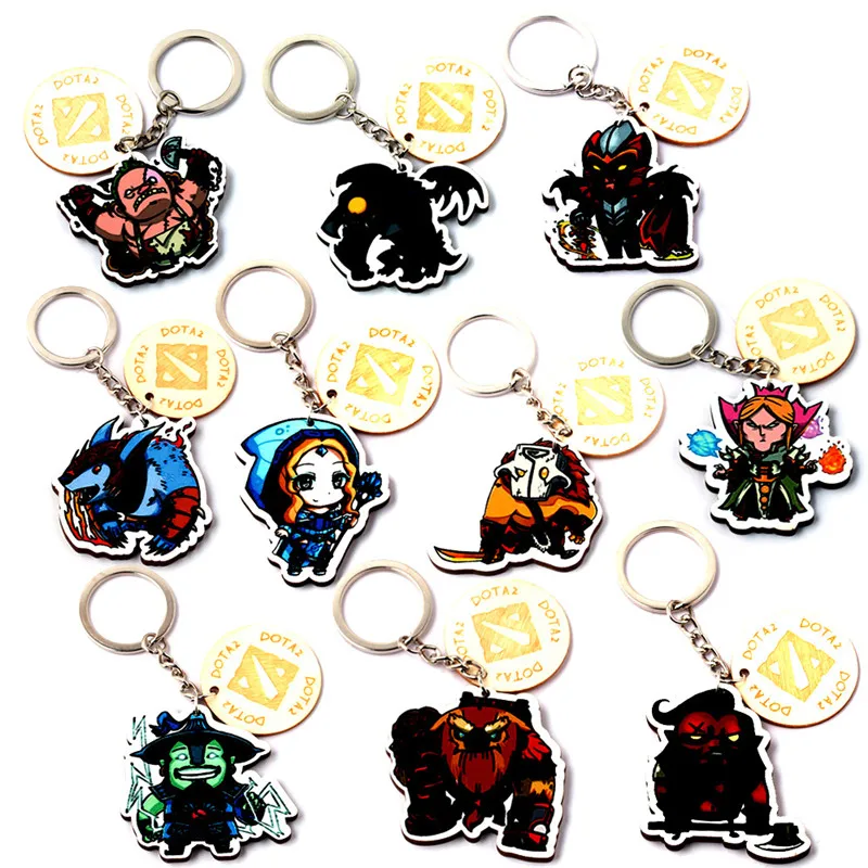 Hot Game DOTA 2 Figure Keychain Wooden Pendant Key Holders Key Rings For Car/Bag Accessory 10pcs/lot
Hot Game DOTA 2 Figure Keychain Wooden Pendant Key Holders Key Rings For Car/Bag Accessory 10pcs/lot