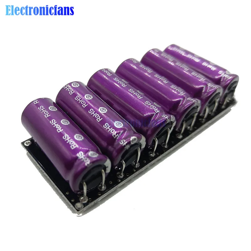 Farad Capacitor Module 18V 1.6F Super Capacitance 3V 10F 6pcs Backup Power Super Capacitors Ultracapacitor With Protection Board
Farad Capacitor Module 18V 1.6F Super Capacitance 3V 10F 6pcs Backup Power Super Capacitors Ultracapacitor With Protection Board