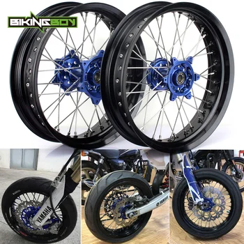 BIKINGBOY Supermoto Wheel Rim Hub Front Rear 3.5 4.5 17" for Yamaha YZ250F YZ450F 09 10 11 12 13 14 15 16 17 18 YZF 250 YZ-F 450
BIKINGBOY Supermoto Wheel Rim Hub Front Rear 3.5 4.5 17" for Yamaha YZ250F YZ450F 09 10 11 12 13 14 15 16 17 18 YZF 250 YZ-F 450