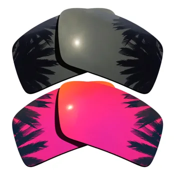 (Black+Midnight Sun Mirrored Coating) 2-Pairs Polarized Replacement Lenses for Eyepatch 2 100% UVA & UVB Protection
(Black+Midnight Sun Mirrored Coating) 2-Pairs Polarized Replacement Lenses for Eyepatch 2 100% UVA & UVB Protection