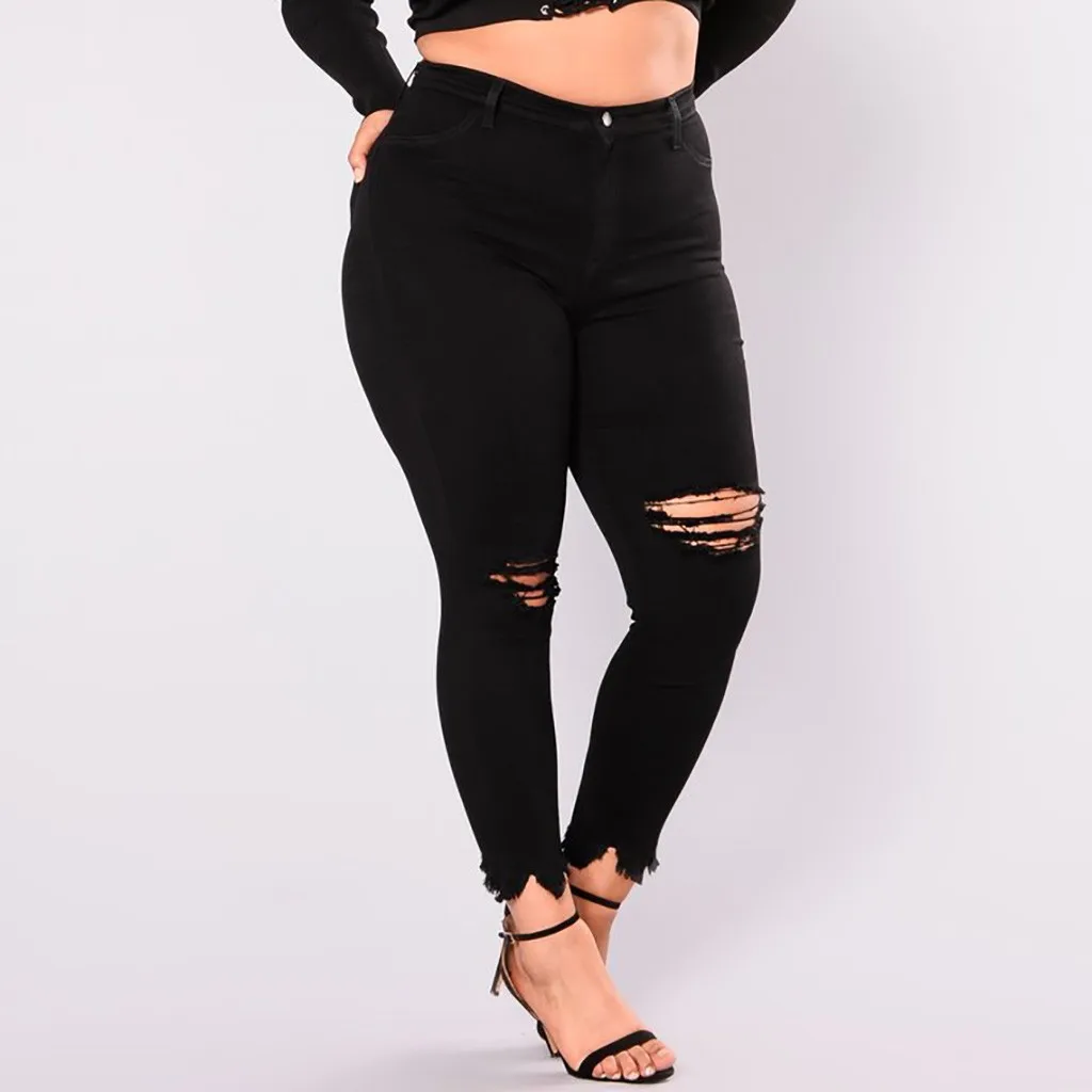 New Women Summer Jeans Denim Female Pockets Wash Denim Ripped Jeans Skinny Soild Color Pencil Pants Plus Size Women
New Women Summer Jeans Denim Female Pockets Wash Denim Ripped Jeans Skinny Soild Color Pencil Pants Plus Size Women