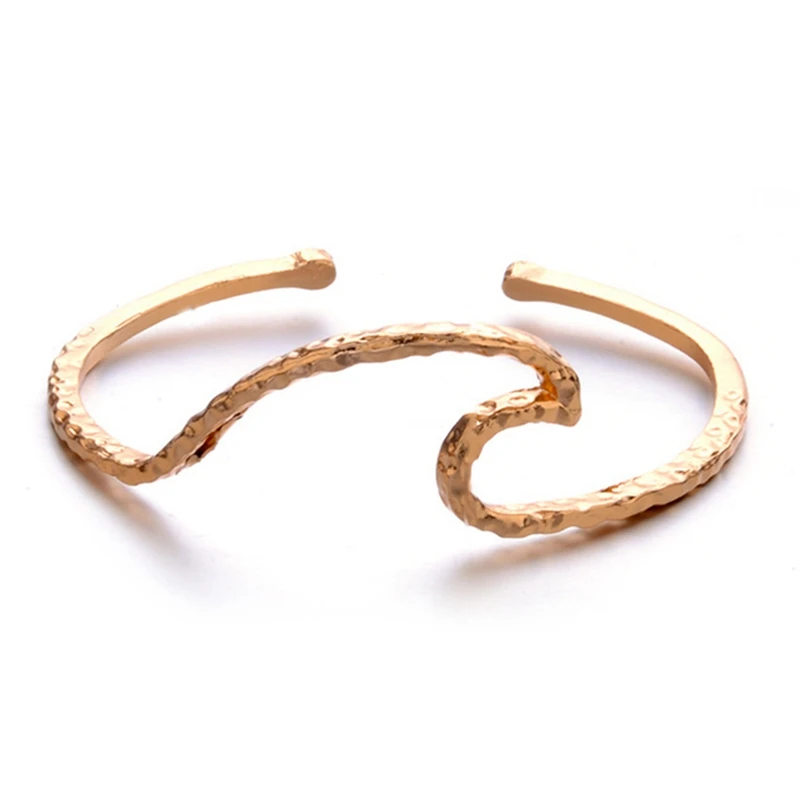 Casual Fashion Women Charm Bracelets & Bangles Waves Punk Cuff Bracelet Bangle Chain Wristband Jewelry Fashion for girls
Casual Fashion Women Charm Bracelets & Bangles Waves Punk Cuff Bracelet Bangle Chain Wristband Jewelry Fashion for girls