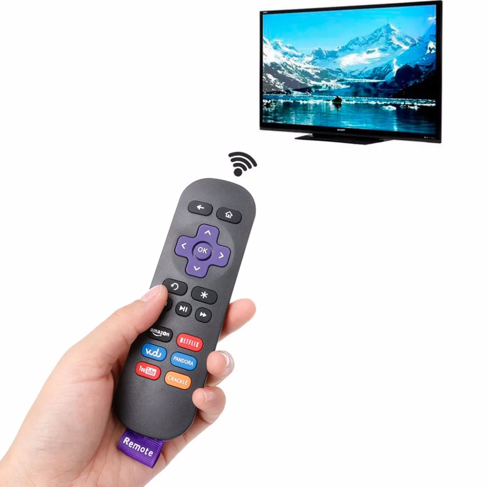 ALITER Anti-slip Remote Controls For ROKU 1 2 3 4 LT HD XD XS Replacement IR Streaming Media Player
ALITER Anti-slip Remote Controls For ROKU 1 2 3 4 LT HD XD XS Replacement IR Streaming Media Player