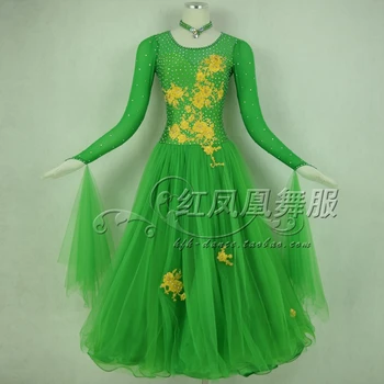 New Ballroom dance costumes sexy senior embroidery flowers ballroom dance dress for women ballroom dance dresses S-4XL BR418 
New Ballroom dance costumes sexy senior embroidery flowers ballroom dance dress for women ballroom dance dresses S-4XL BR418