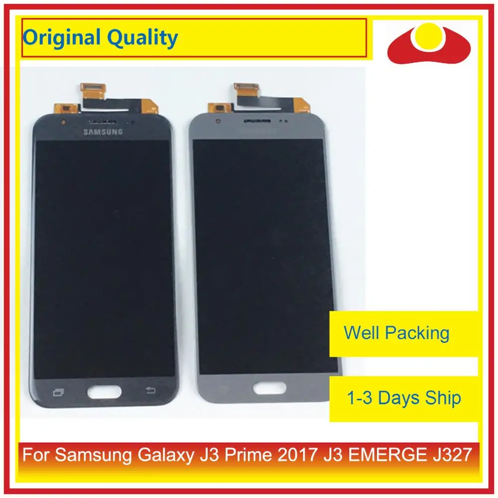 10Pcs/lot Original For Samsung Galaxy J3 Prime J3 EMERGE J327 LCD Display With Touch Screen Digitizer Panel Pantalla Complete
10Pcs/lot Original For Samsung Galaxy J3 Prime J3 EMERGE J327 LCD Display With Touch Screen Digitizer Panel Pantalla Complete
