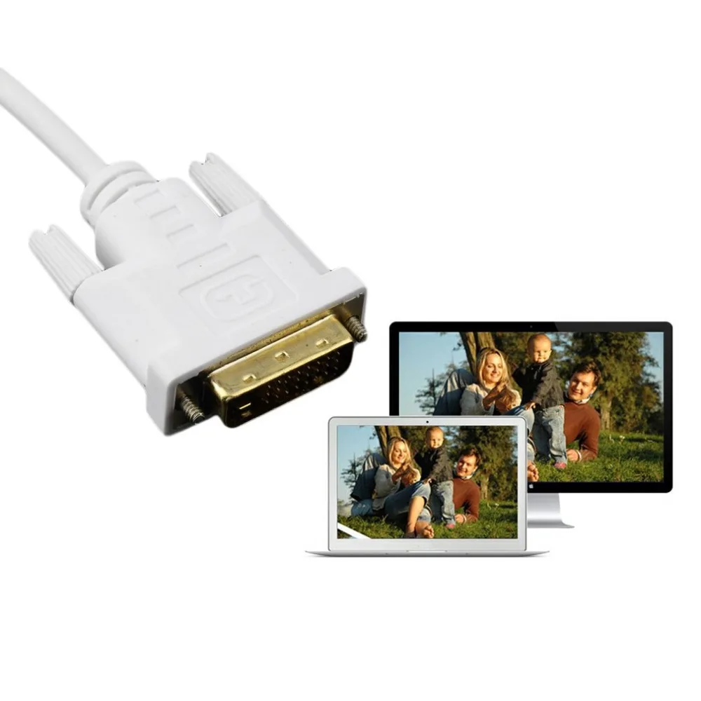 Mini DisplayPort Male to DVI Male Adapter Cable Cord Cable Connector 6FT 1.8M for MacBook Pro Air Drop Shipping
Mini DisplayPort Male to DVI Male Adapter Cable Cord Cable Connector 6FT 1.8M for MacBook Pro Air Drop Shipping