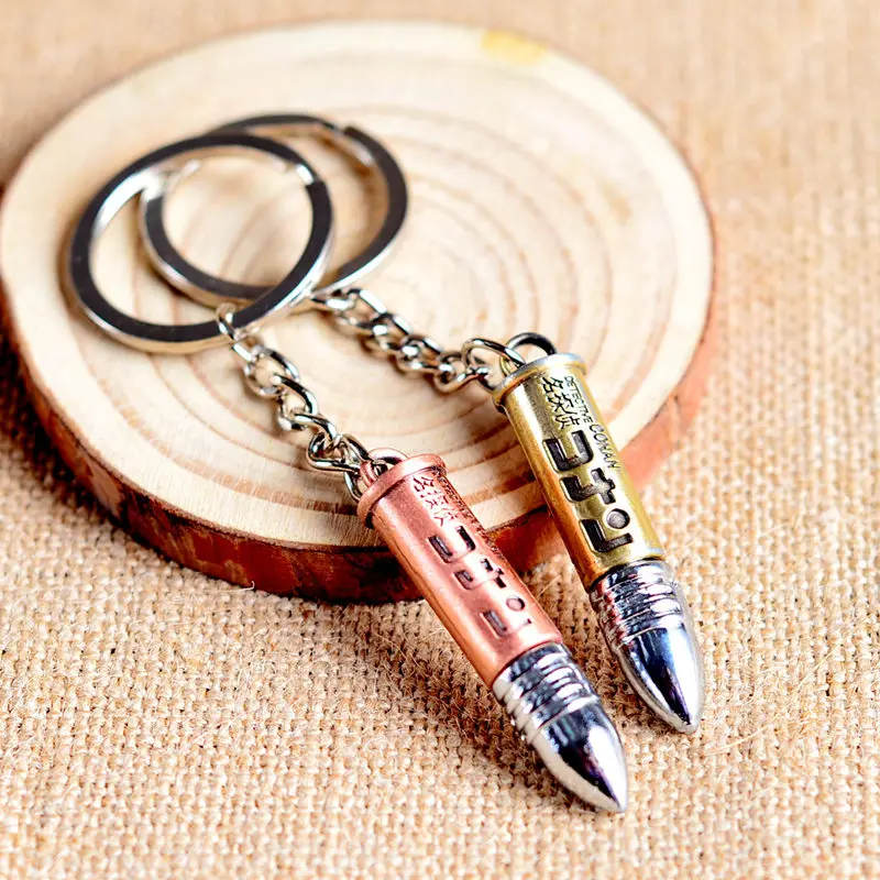 Vintage Diy Material Keychain Bullet Keyring Anime Detective Conan Chain CS CF Gun Bullet Brelok Handbag Accessory Souvenir Gift
Vintage Diy Material Keychain Bullet Keyring Anime Detective Conan Chain CS CF Gun Bullet Brelok Handbag Accessory Souvenir Gift