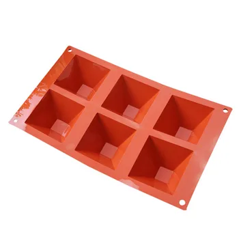 6 Cavity Pyramid Square Silicone Chocolate Cake Mold Pastry Molds Chocolate Jelly Mousse Cake Mould Cake Pan
6 Cavity Pyramid Square Silicone Chocolate Cake Mold Pastry Molds Chocolate Jelly Mousse Cake Mould Cake Pan