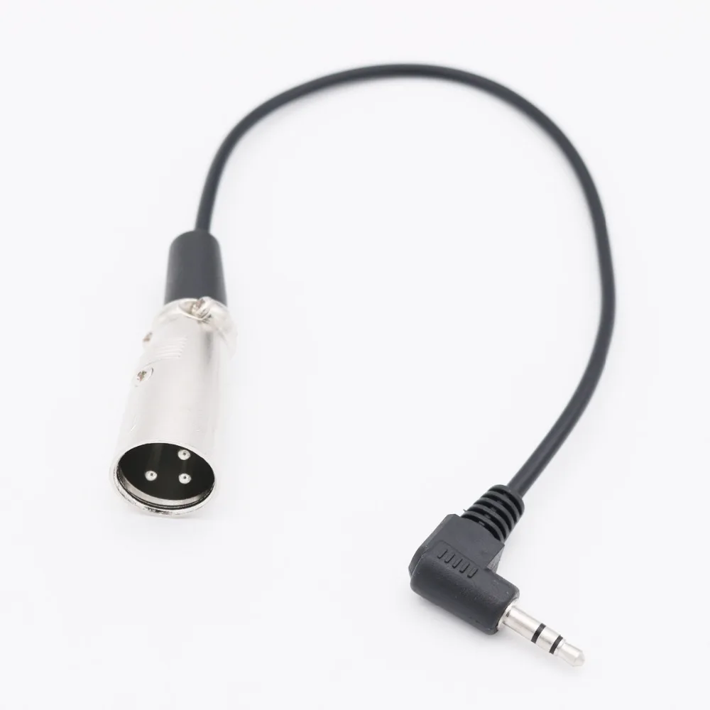 

1pcs 1Ft 30cm Right Angle 3.5mm 1/8" TRS Stereo Male Plug to XLR 3 Pin Male Plug Microphone MIC Adapter Cable Cord