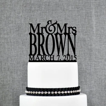 Personalized Wedding Cake Topper, Mr and Mrs Last Name with Date Cake Topper, Unique Custom Cake Topper decoration Supplies 
Personalized Wedding Cake Topper, Mr and Mrs Last Name with Date Cake Topper, Unique Custom Cake Topper decoration Supplies