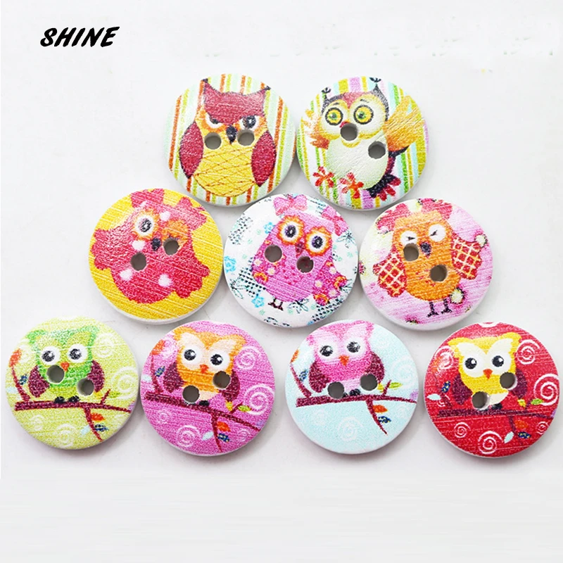 SHINE Wooden Sewing Buttons Scrapbooking Round Two Holes Owl Mixed 15mm Dia. 50PCs Costura Botones Decorate bottoni botoes
SHINE Wooden Sewing Buttons Scrapbooking Round Two Holes Owl Mixed 15mm Dia. 50PCs Costura Botones Decorate bottoni botoes