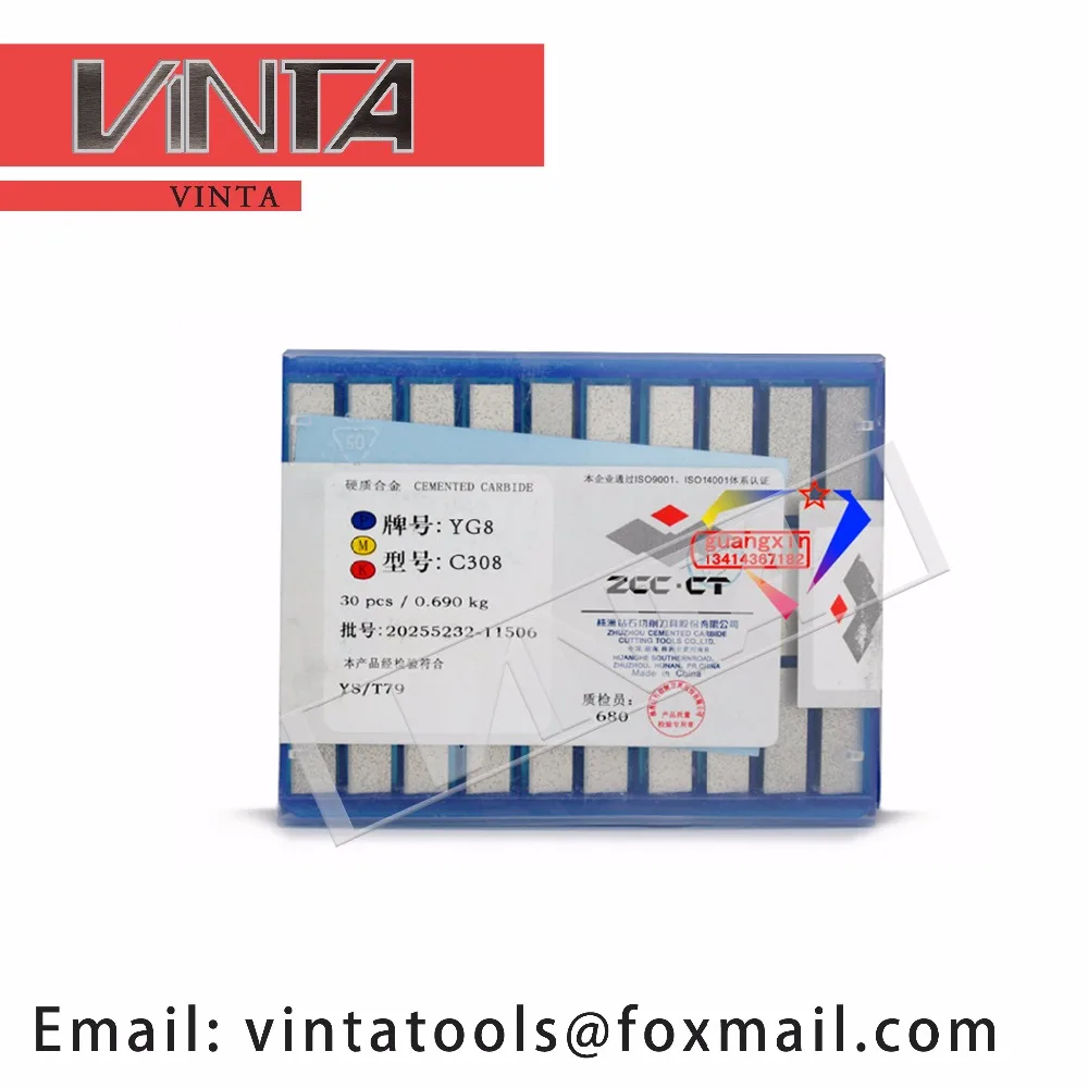 High quality 30pcs/lots C308 YG6/ YG8/ YW1/ YW2/ YT5/ YT14/ YT15 cnc carbide welding inserts
High quality 30pcs/lots C308 YG6/ YG8/ YW1/ YW2/ YT5/ YT14/ YT15 cnc carbide welding inserts