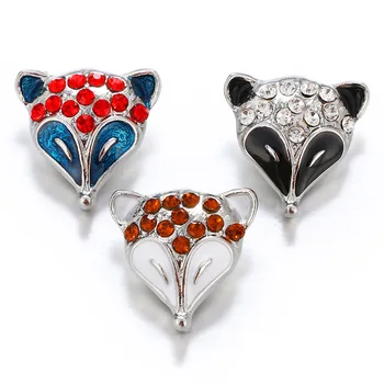 New Beauty Rhinestone Lovely fox 20mm snap buttons fit 18mm snap jewelry bracelets wholesale KZ1625 Gift
New Beauty Rhinestone Lovely fox 20mm snap buttons fit 18mm snap jewelry bracelets wholesale KZ1625 Gift