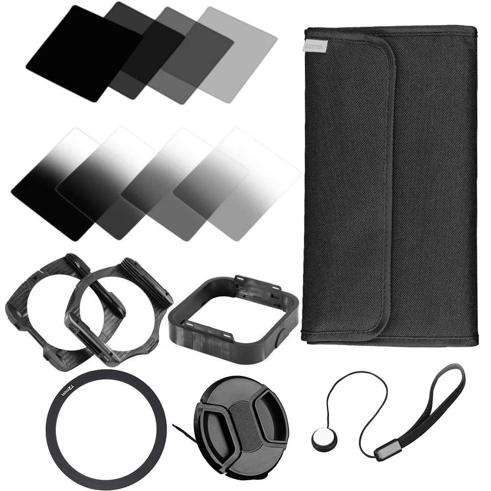 Zomei 15 in 1 Complete Graduated Neutral Density Gradient ND Square Filter Kit for Cokin P Series Pro Set SLR DSLR Camera Lens
Zomei 15 in 1 Complete Graduated Neutral Density Gradient ND Square Filter Kit for Cokin P Series Pro Set SLR DSLR Camera Lens