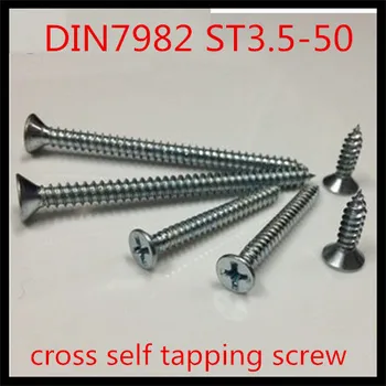 500pcs/lot DIN7982 ST3.5-50 Steel With Zinc Plus Hard Cross Recessed Phillips Flat Head Countersunk Self Tapping Screw
500pcs/lot DIN7982 ST3.5-50 Steel With Zinc Plus Hard Cross Recessed Phillips Flat Head Countersunk Self Tapping Screw