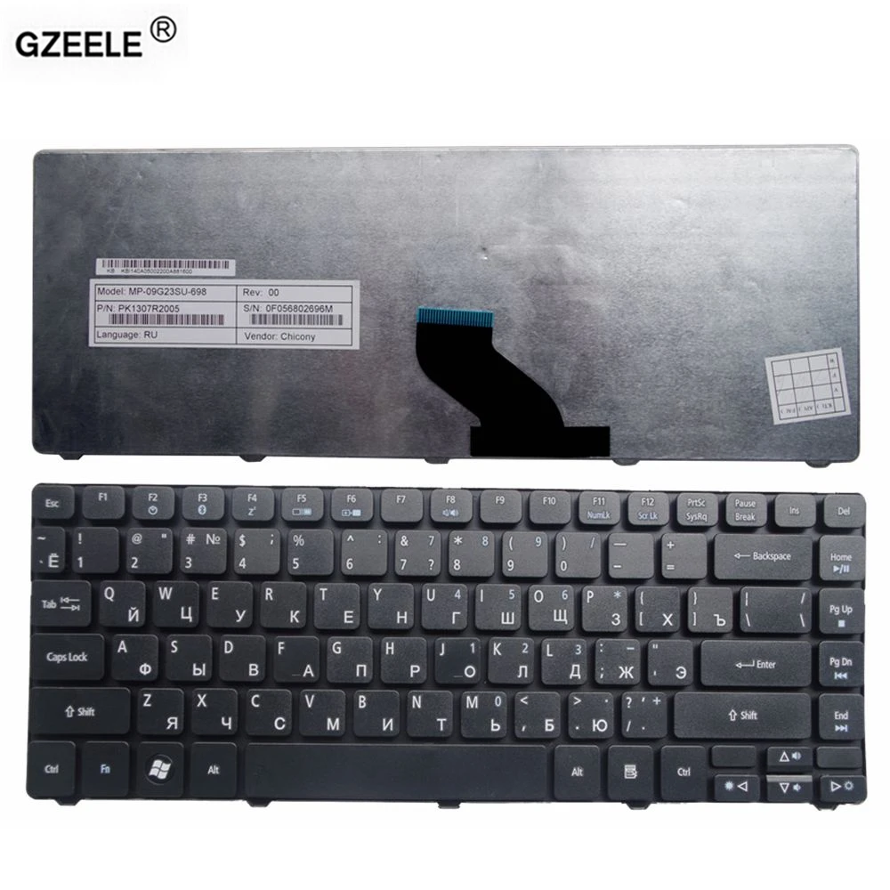 Клавиатура GZEELE для ноутбука Acer EMachines D440 D442 D640 D640G D528 D728 D730 D730G D730Z D732 D732G D732Z D443 RU