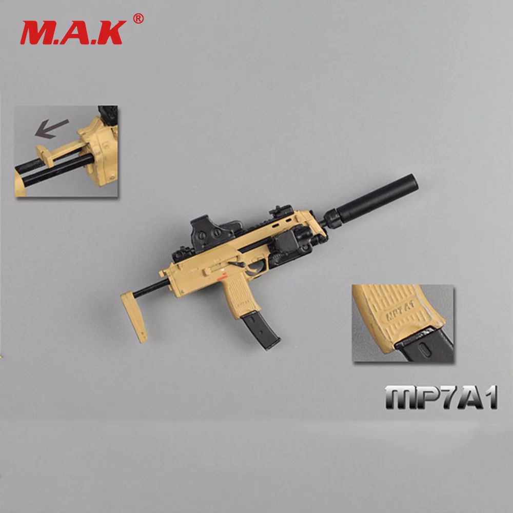 1/6 Scale Action Figure Gun Weapon Model Toys MP7A1 Submachine A/B/C 3 Colors | Игрушки и хобби