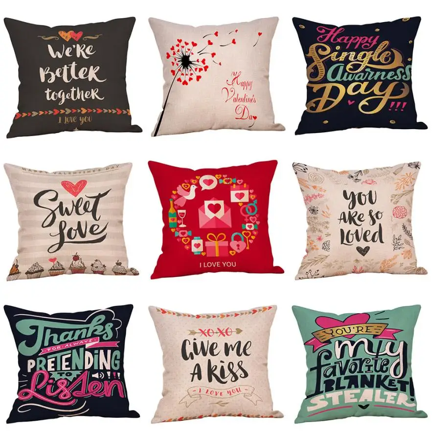 45cm*45cm Cushion Cover Love Pillow Case Soft Cotton Housse De Coussin Throw Pillow Covers Decor for Valentine's Day #40
45cm*45cm Cushion Cover Love Pillow Case Soft Cotton Housse De Coussin Throw Pillow Covers Decor for Valentine's Day #40