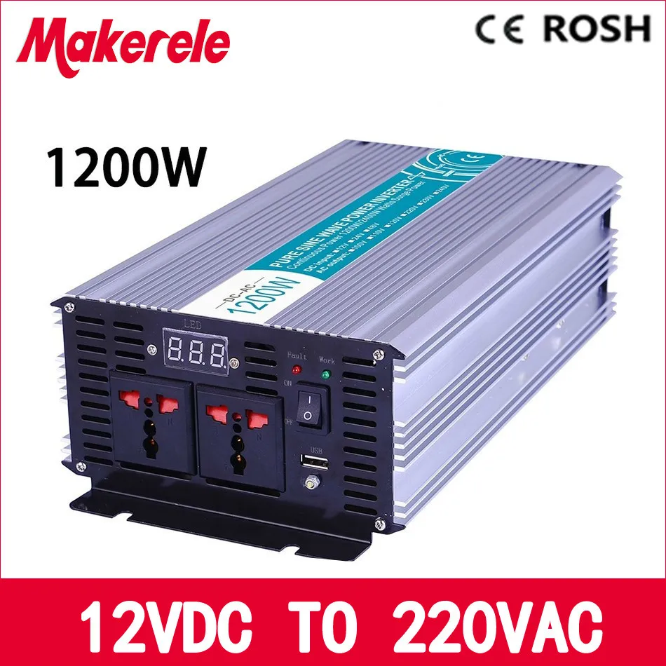 MKP1200-122 inverter 1200v 12vdc to 220vac inverter Pure Sine Wave voltage converter,solar inverter LED Display
MKP1200-122 inverter 1200v 12vdc to 220vac inverter Pure Sine Wave voltage converter,solar inverter LED Display