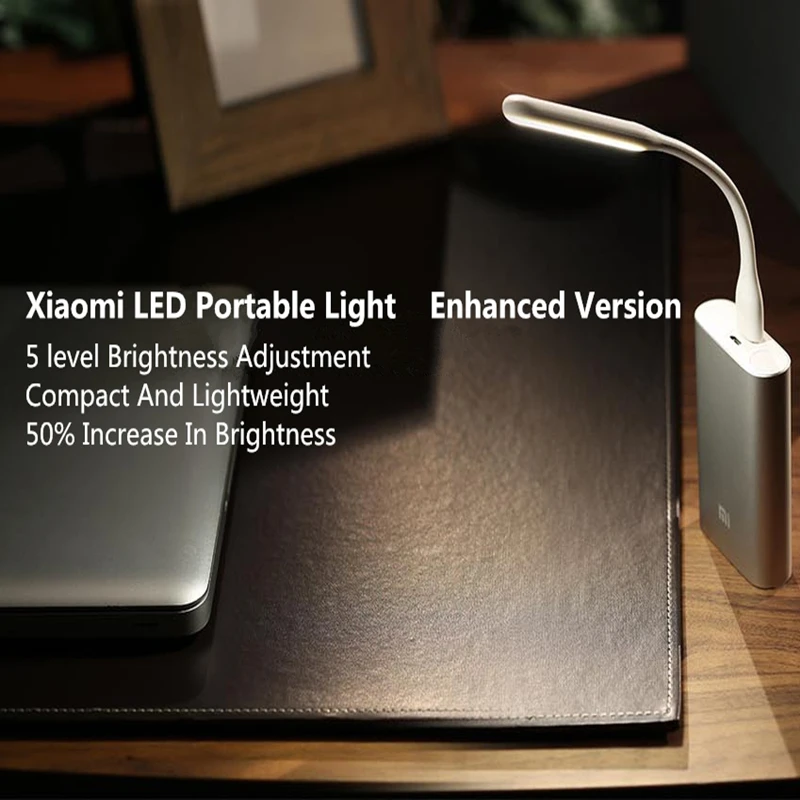 Оригинальный светодиодный USB светильник Xiaomi Mi улучшенная версия + вентилятор