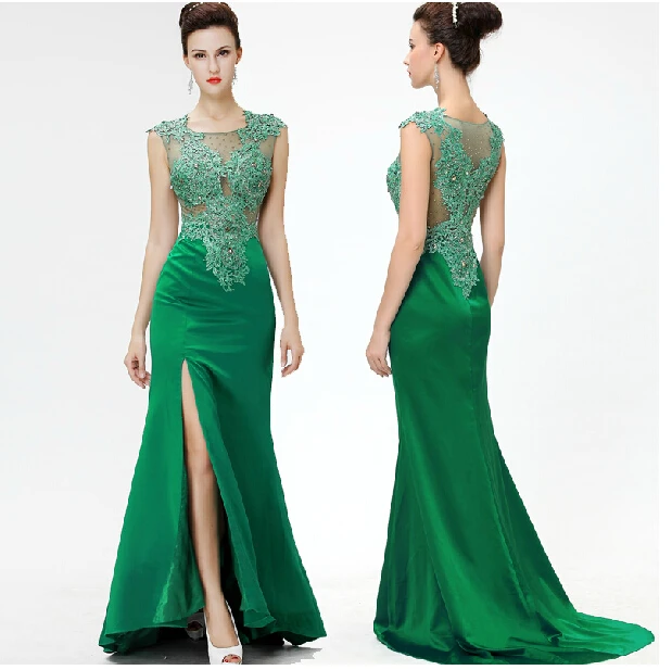 vestido de renda party prom dress beading sexy free shipping robe de soiree 2014 new style green long evening dress Formal gown
vestido de renda party prom dress beading sexy free shipping robe de soiree 2014 new style green long evening dress Formal gown