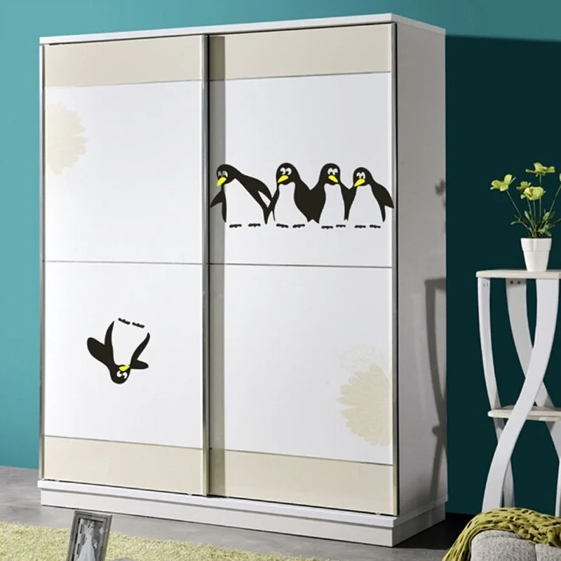 1 шт. Забавный Пингвин кухонные наклейки на холодильник DIY для столовой кухни