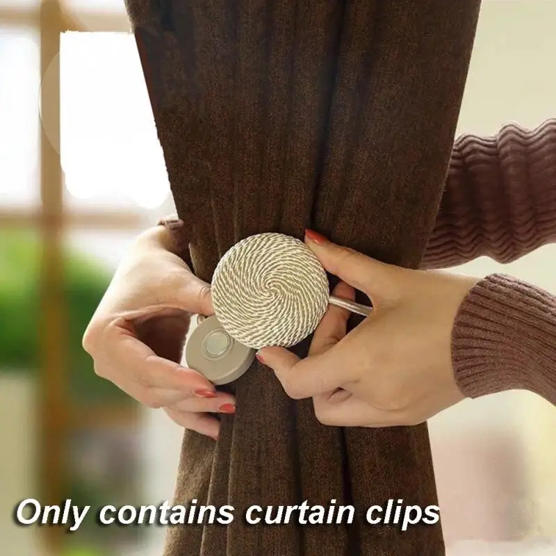 Modern Style Tieback Magnets for Curtains Buckle Curtain Clips Magnetic Tieback Holder Curtain Strap Accessories Multi-colors
Modern Style Tieback Magnets for Curtains Buckle Curtain Clips Magnetic Tieback Holder Curtain Strap Accessories Multi-colors